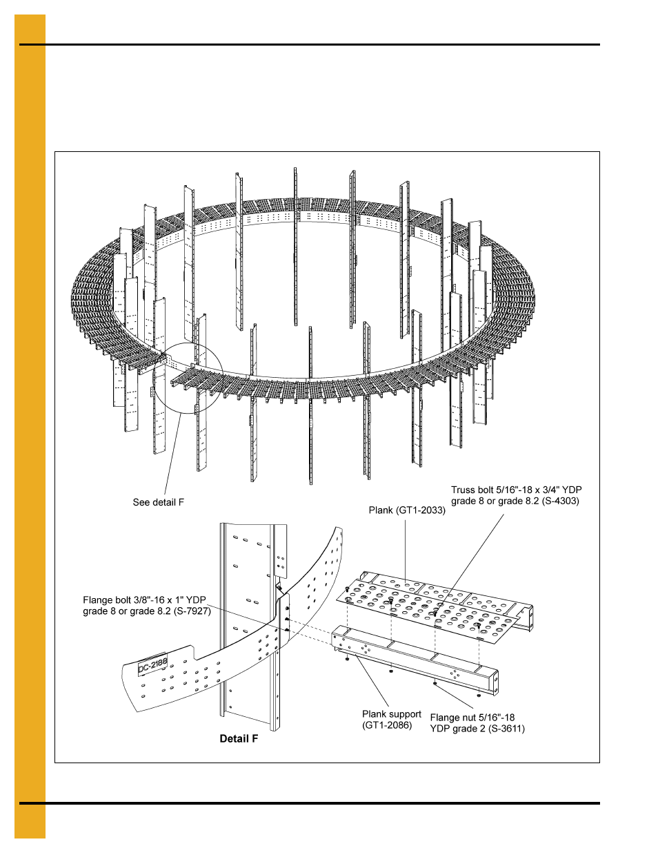 Installing plank support (gt1-2086) | Grain Systems PNEG-1876 User Manual | Page 18 / 80