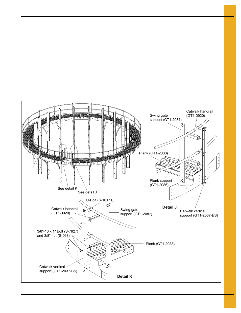 Installing safety gate (gt4-1455) | Grain Systems PNEG-1876 User Manual | Page 23 / 80