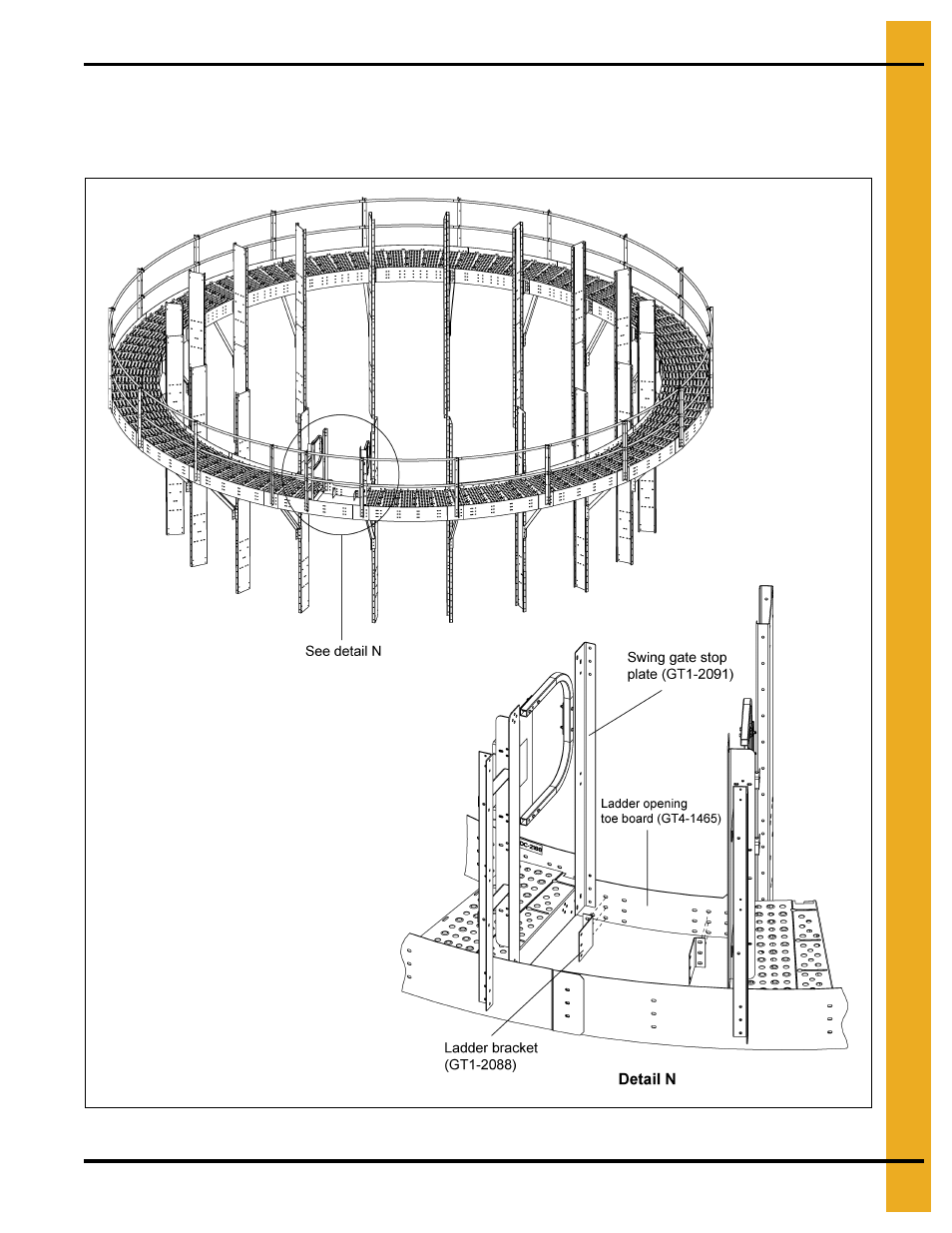 Installing ladder bracket (gt1-2088) | Grain Systems PNEG-1876 User Manual | Page 25 / 80