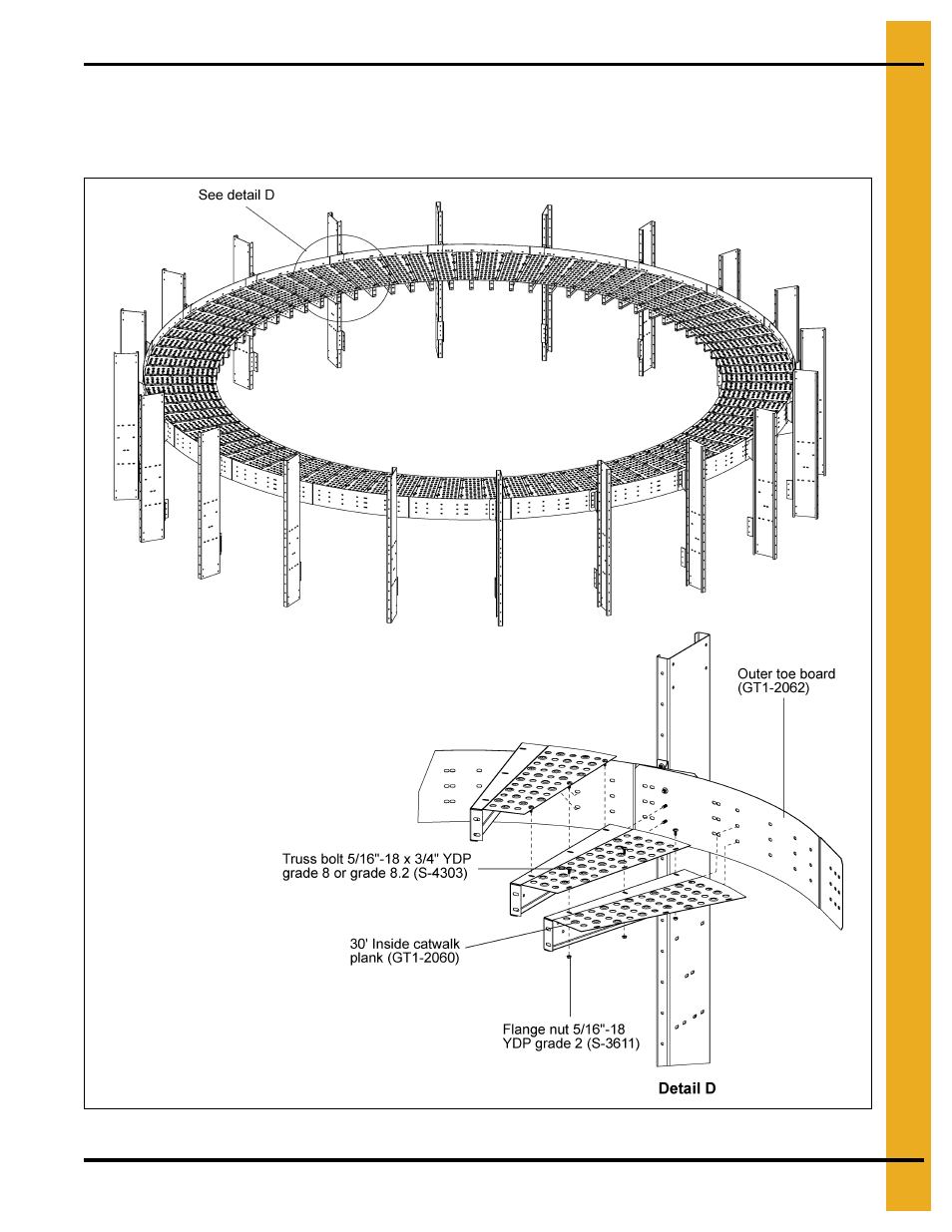 30' inside catwalk installation instructions | Grain Systems PNEG-1876 User Manual | Page 33 / 80