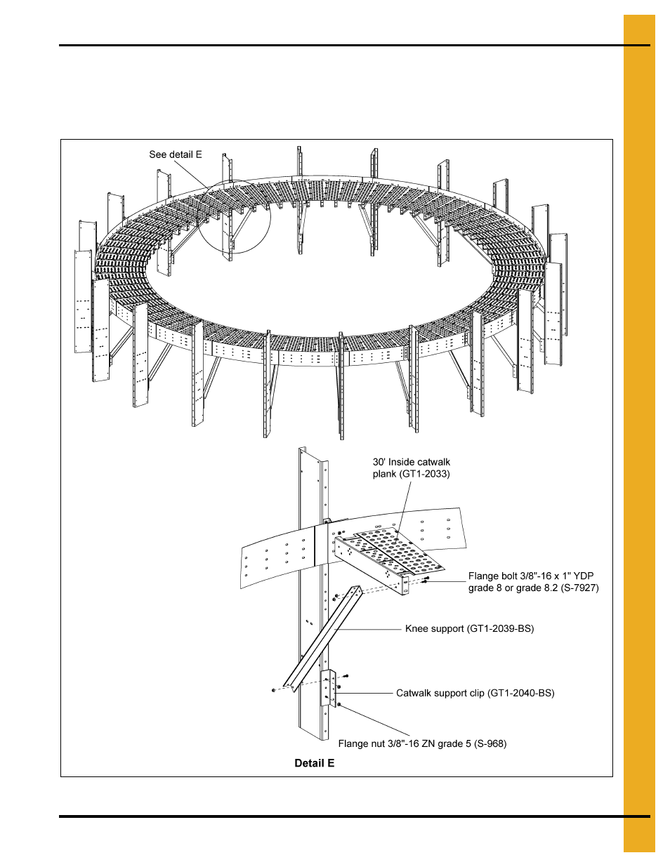 Installing knee support (gt1-2039-bs) | Grain Systems PNEG-1876 User Manual | Page 35 / 80