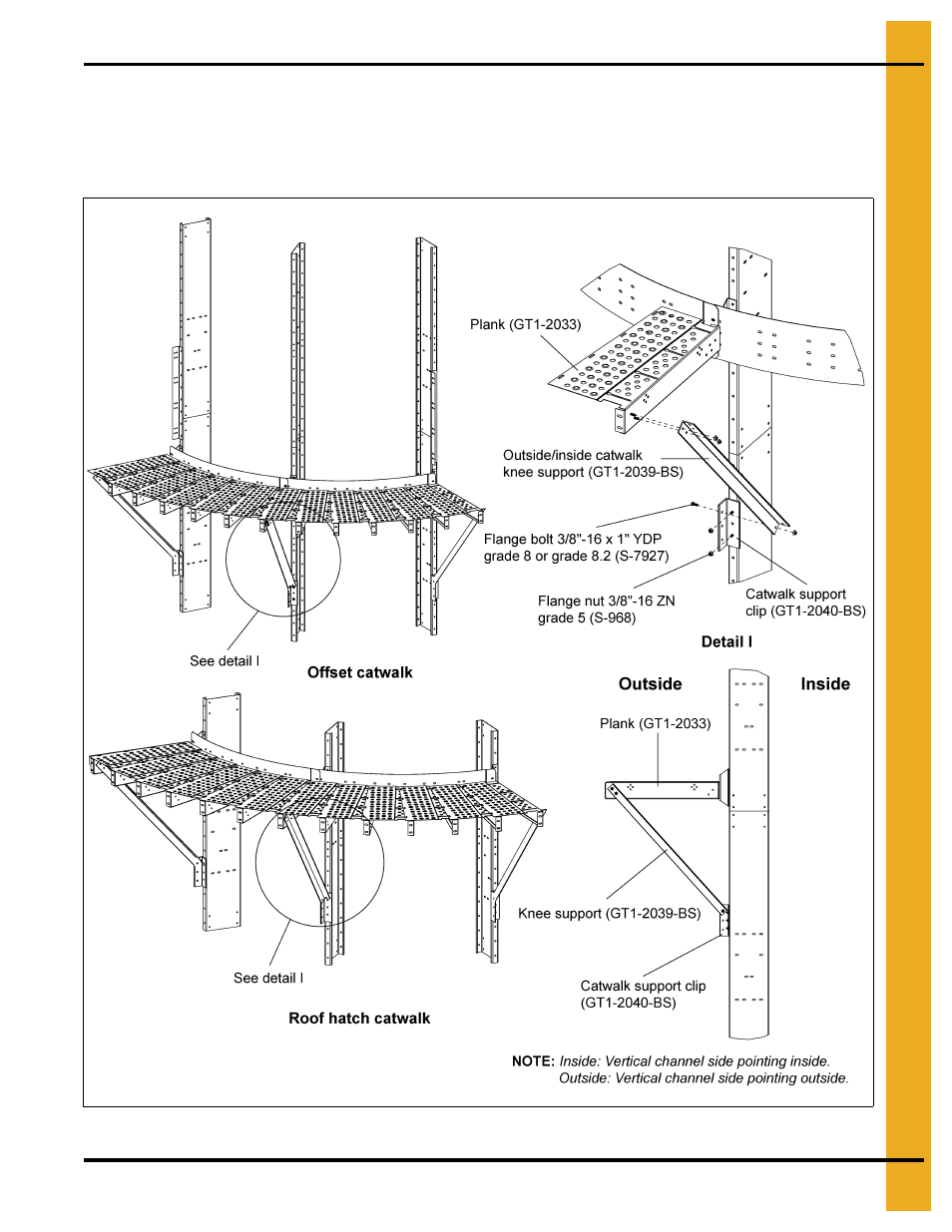 Installing knee support (gt1-2039-bs) | Grain Systems PNEG-1876 User Manual | Page 53 / 80