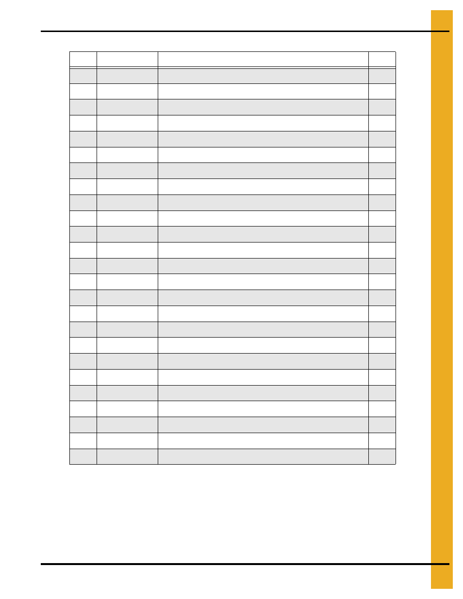 Parts list | Grain Systems PNEG-1876 User Manual | Page 65 / 80