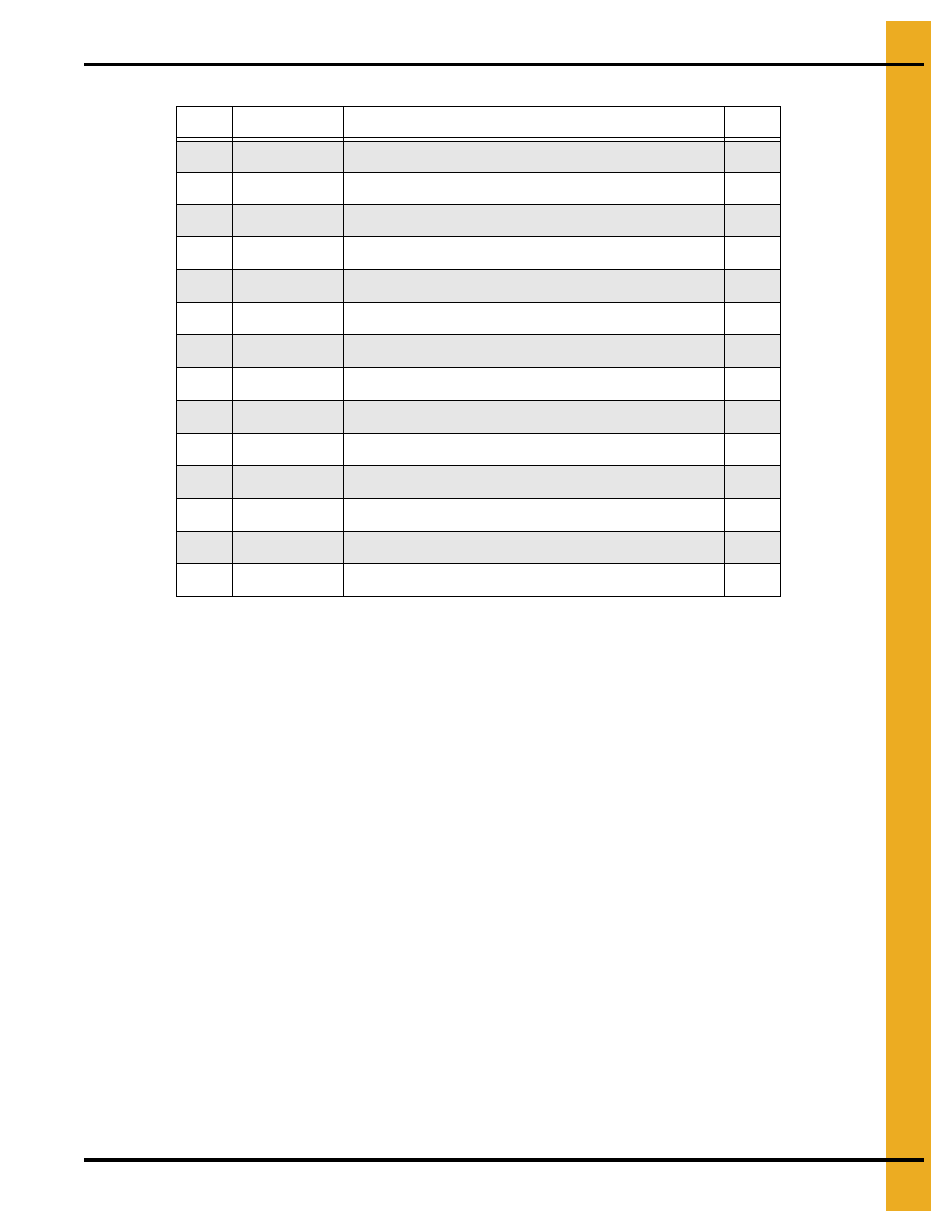 Parts list | Grain Systems PNEG-1876 User Manual | Page 67 / 80