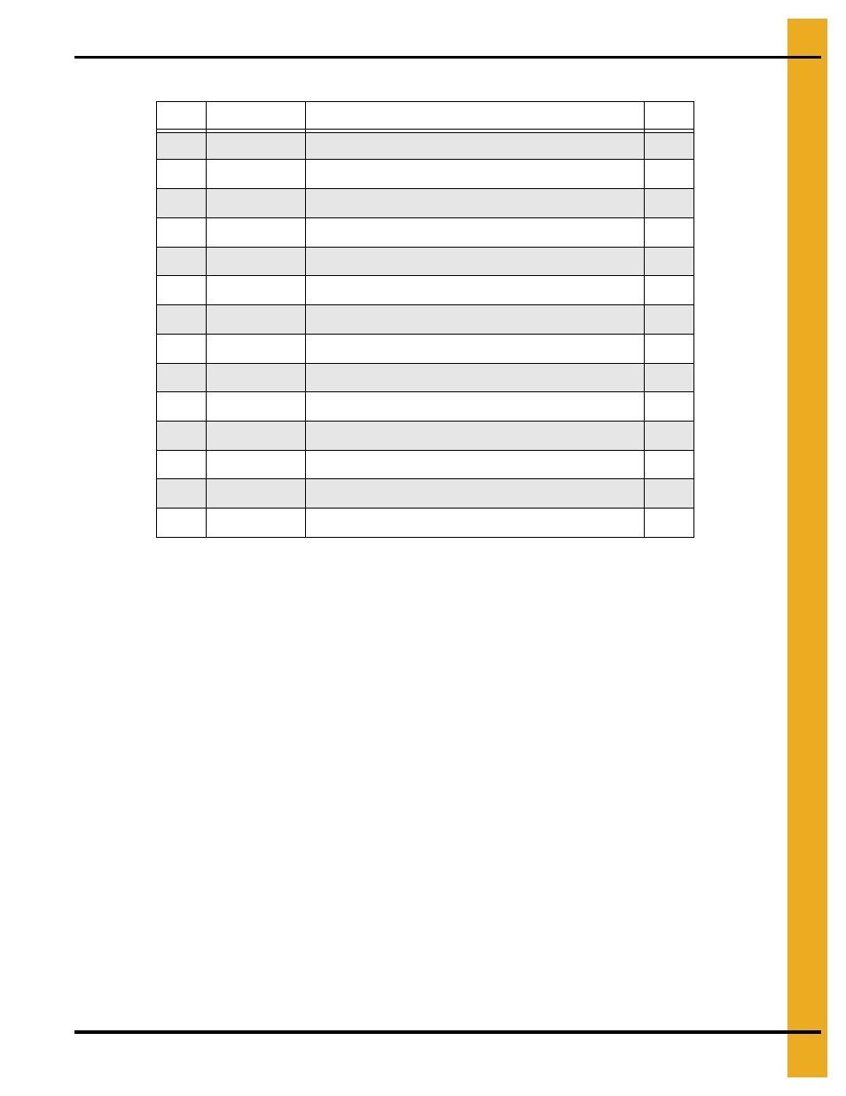 Parts list | Grain Systems PNEG-1876 User Manual | Page 69 / 80