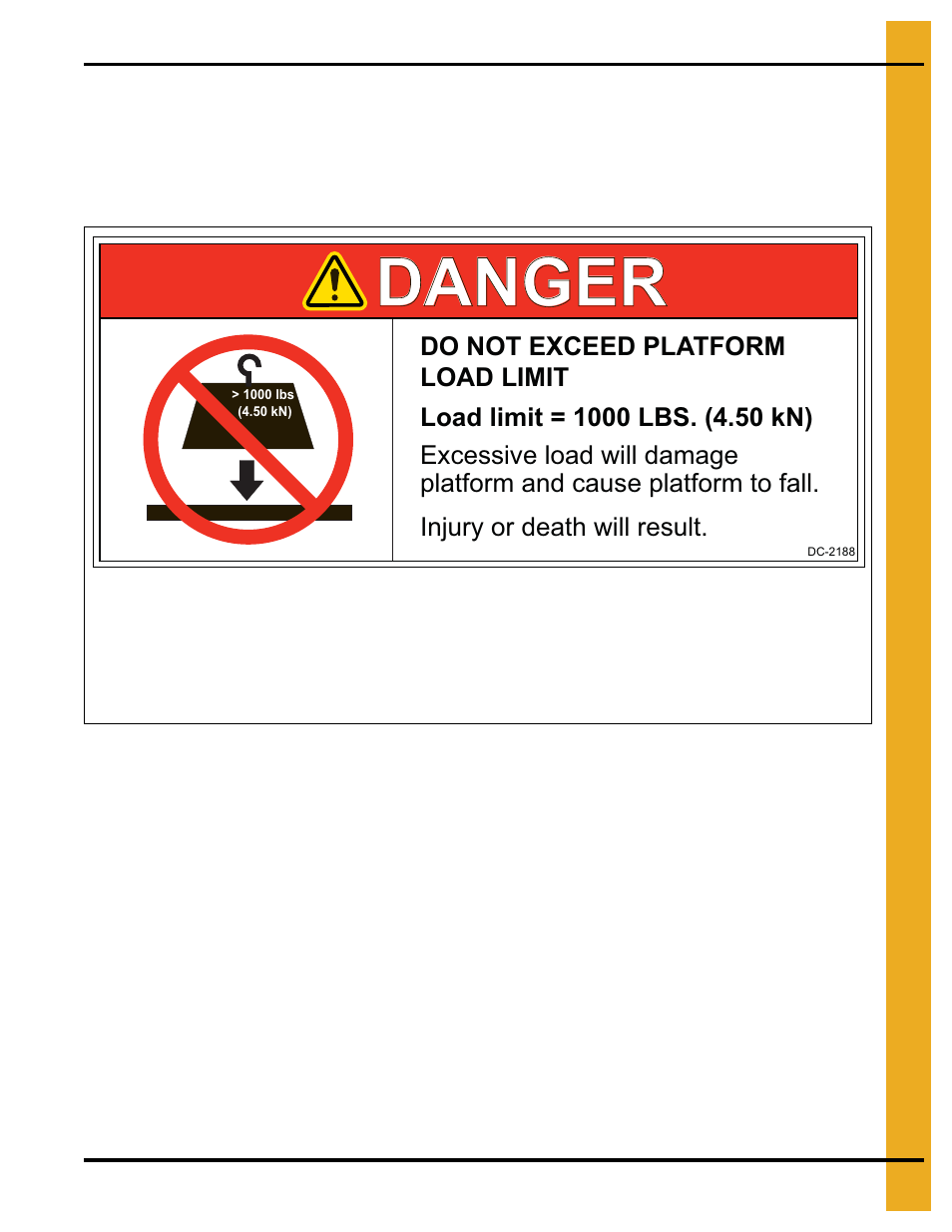 Decals, Chapter 3 decals, Danger | Grain Systems PNEG-1876 User Manual | Page 7 / 80