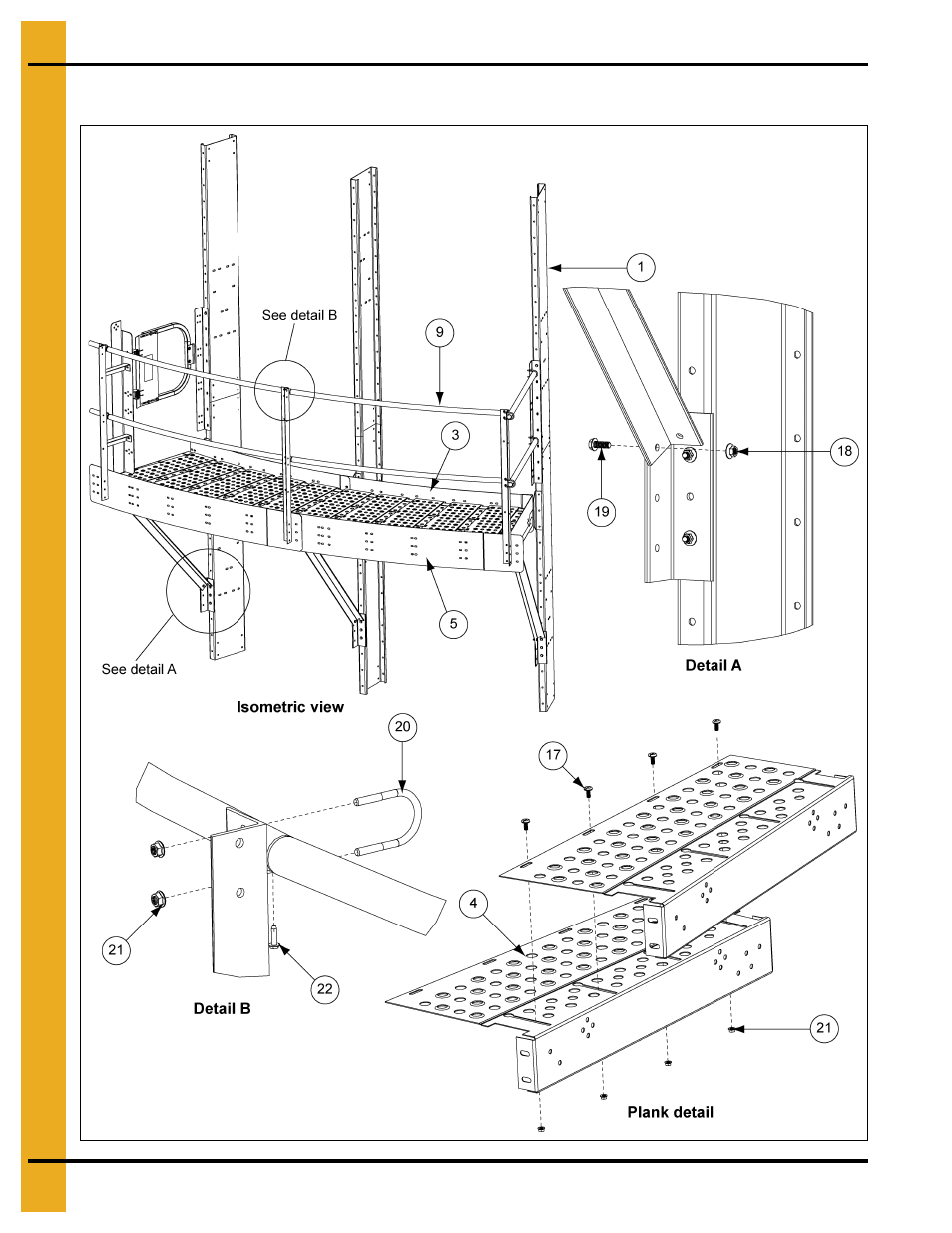 30' offset fan style platform (gt4-1047-30f) | Grain Systems PNEG-1876 User Manual | Page 70 / 80