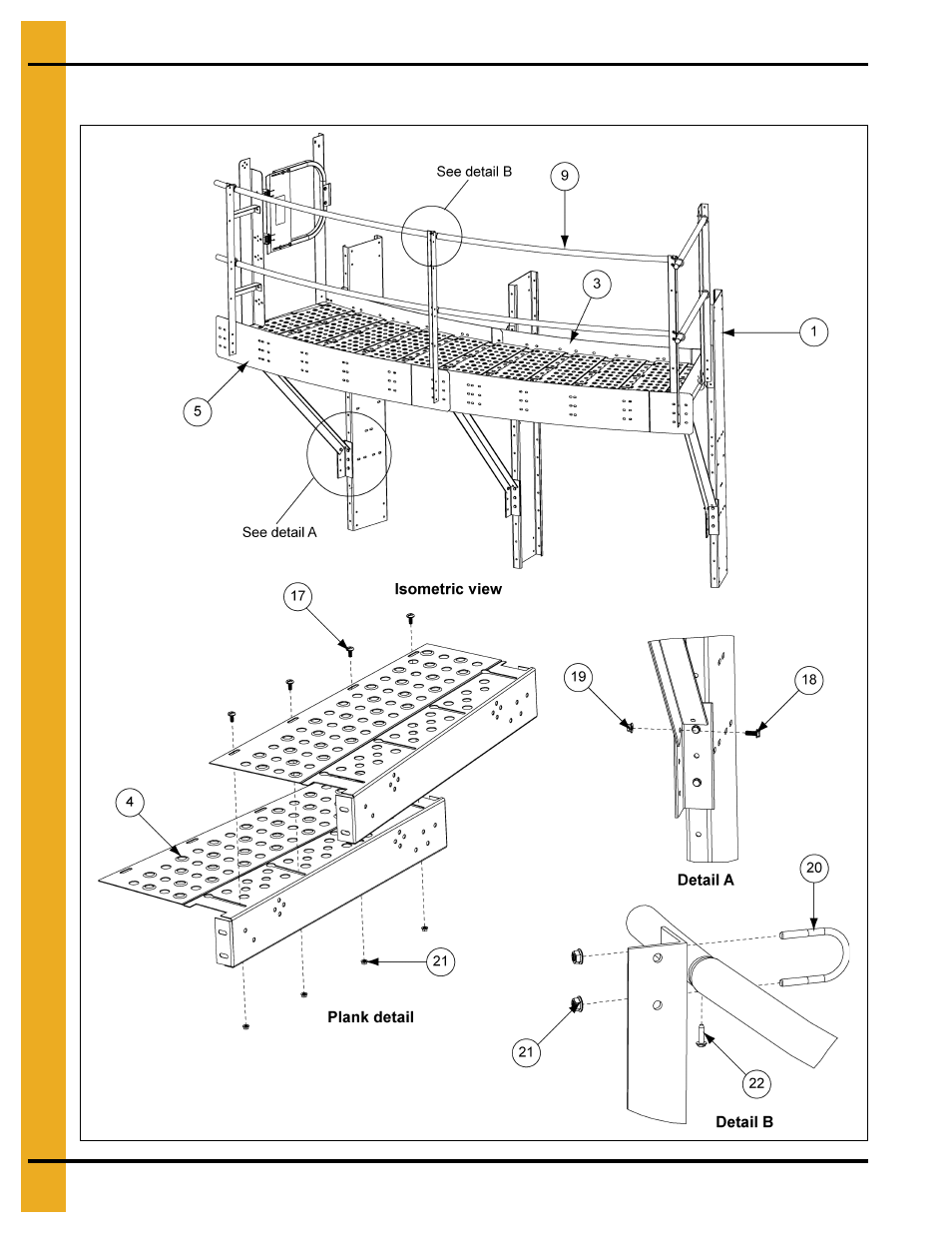 30' roof hatch fan style platform (gt4-1051-30f) | Grain Systems PNEG-1876 User Manual | Page 74 / 80