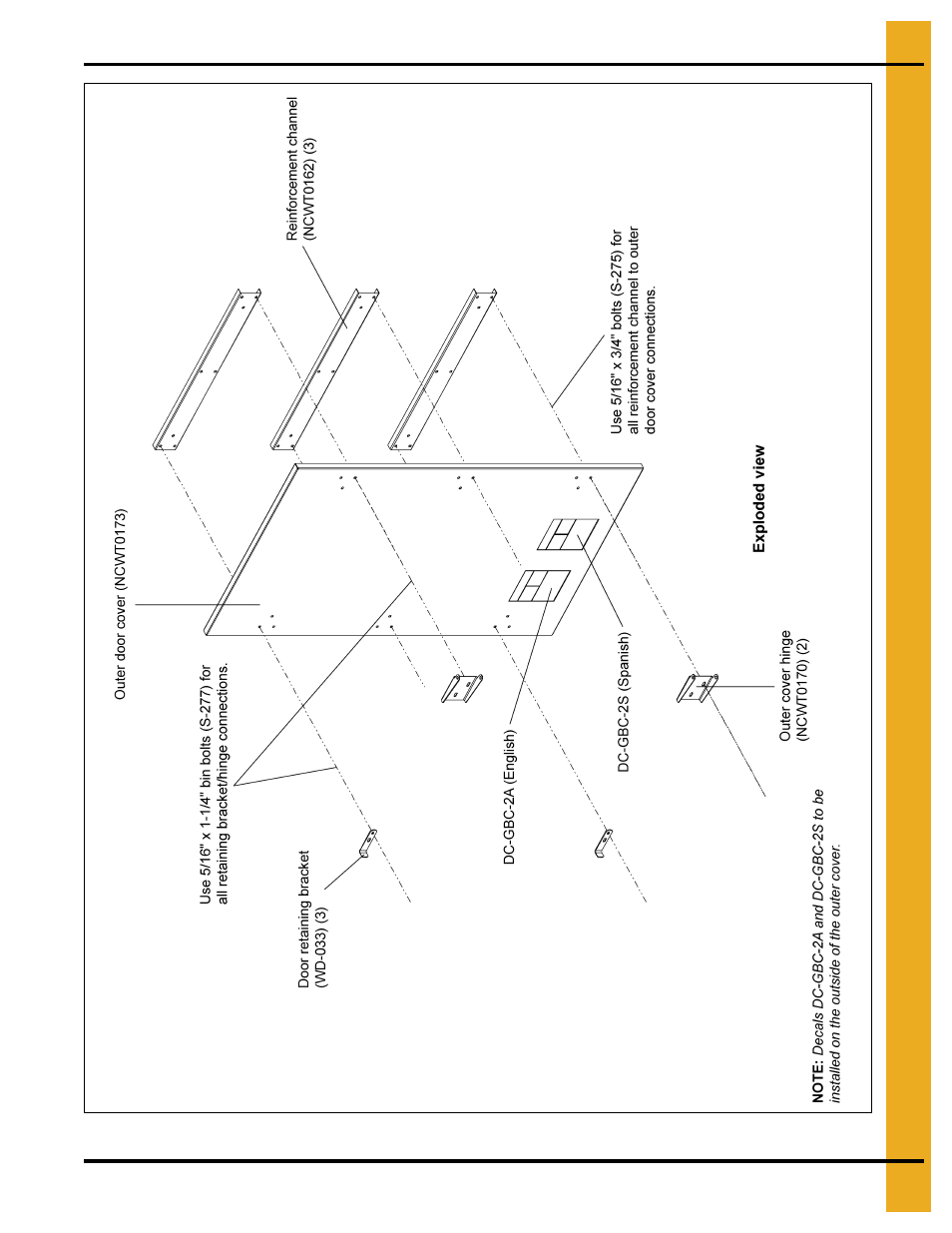 The assembly sketch, Bolt head, Assembly drawings | Grain Systems Tanks PNEG-1880 User Manual | Page 25 / 30