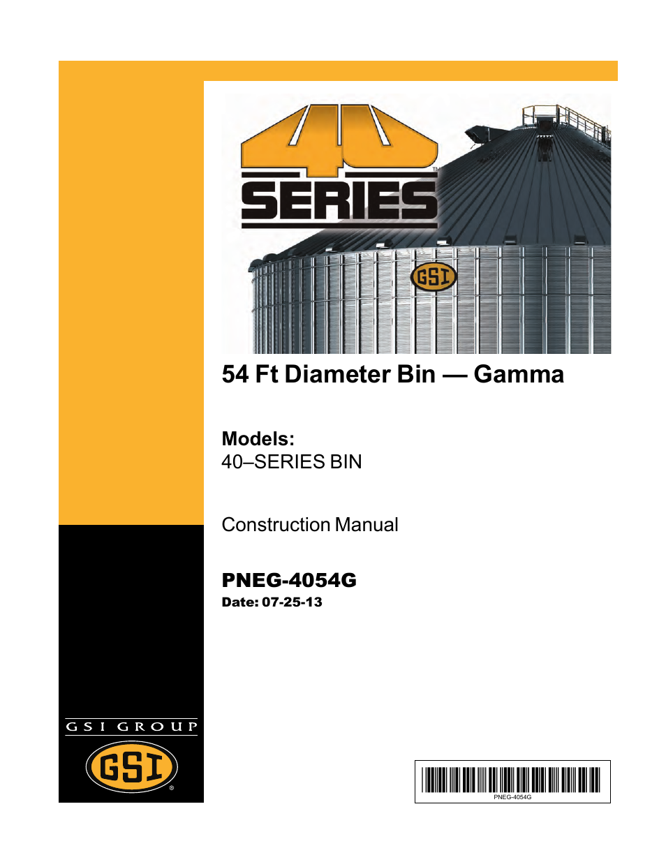 Grain Systems Tanks PNEG-4054G User Manual | 168 pages