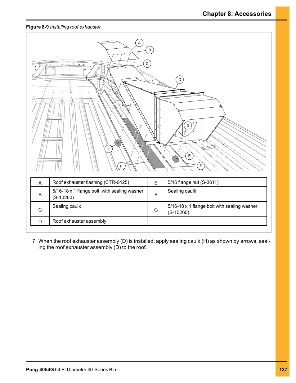 Chapter 8: accessories | Grain Systems Tanks PNEG-4054G User Manual | Page 137 / 168