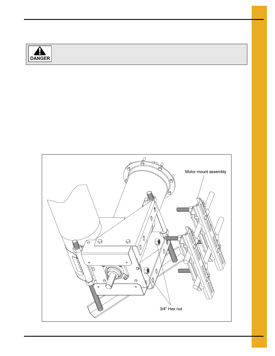 Installation, Chapter 4 installation, Prepare the powerhead | Grain Systems Unload Augers PNEG-1583 User Manual | Page 11 / 28