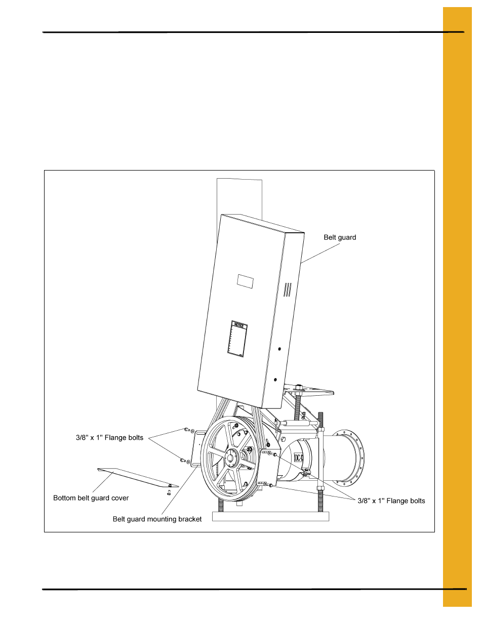 Install the belt guard | Grain Systems Unload Augers PNEG-1583 User Manual | Page 23 / 28