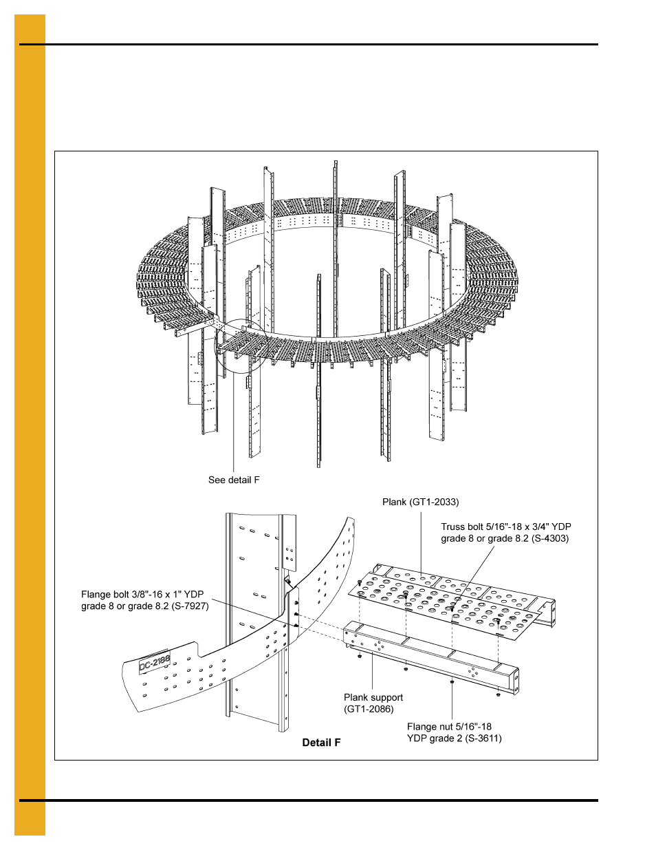 Installing plank support (gt1-2086) | Grain Systems PNEG-1874 User Manual | Page 18 / 78