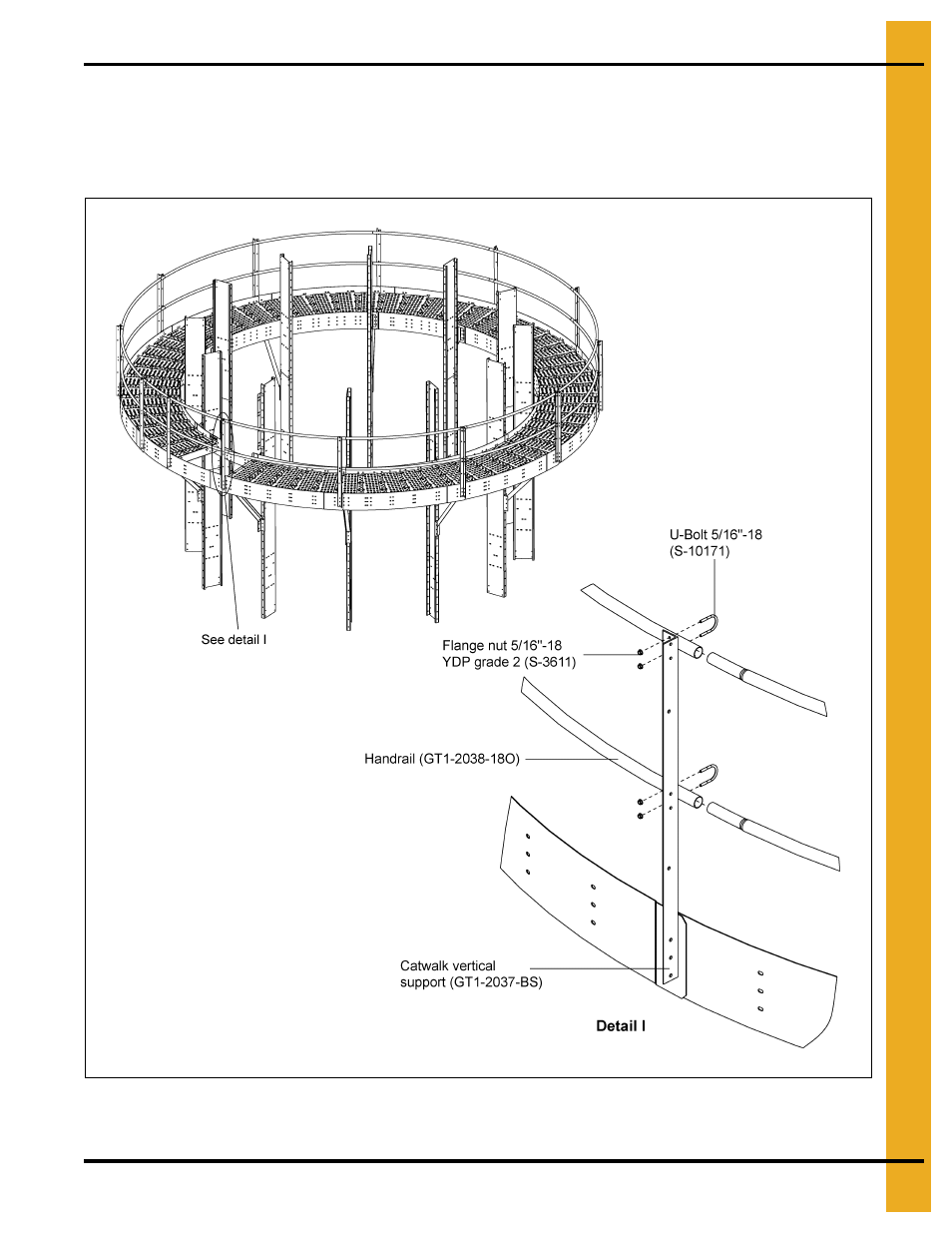 Installing handrails (gt1-2038-18o) | Grain Systems PNEG-1874 User Manual | Page 21 / 78