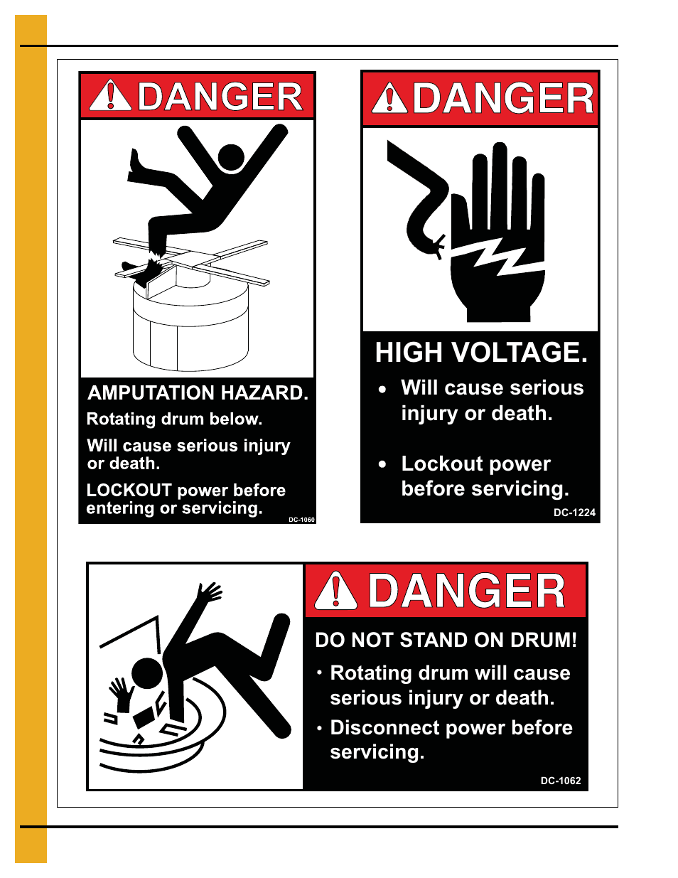 High voltage | Grain Systems PNEG-1798 User Manual | Page 8 / 34