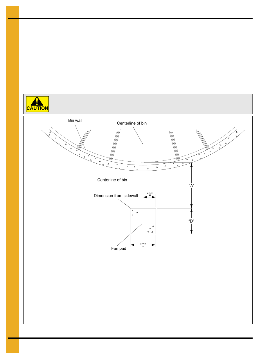 Centrifugal fan pad, General foundation requirements for gsi bins | Grain Systems Bin Accessories PNEG-318 User Manual | Page 12 / 180