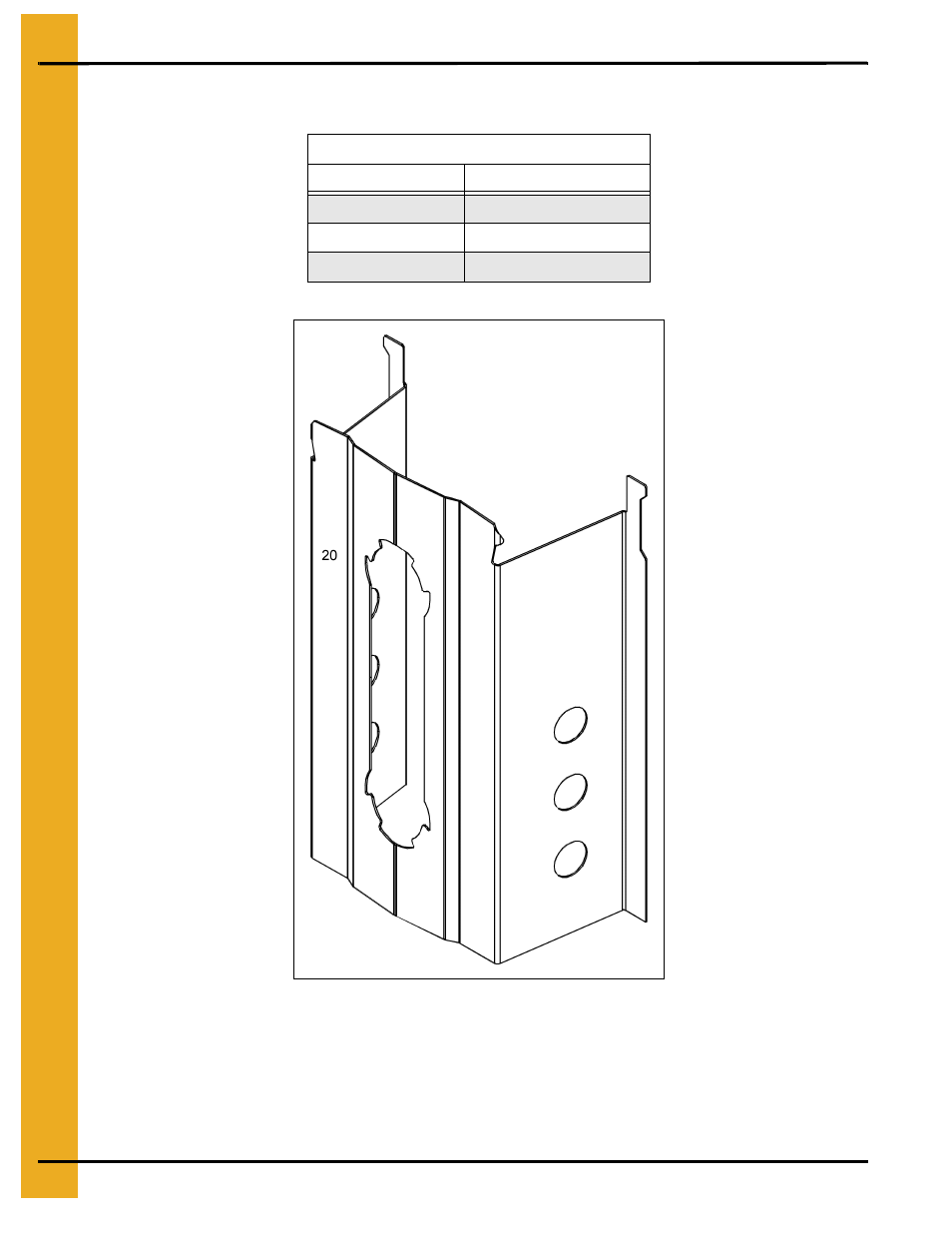 Grandstand identification, Chapter 3 grandstand identification, 20 gauge grandstand identification | Grain Systems Bin Flooring PNEG-219 User Manual | Page 10 / 32