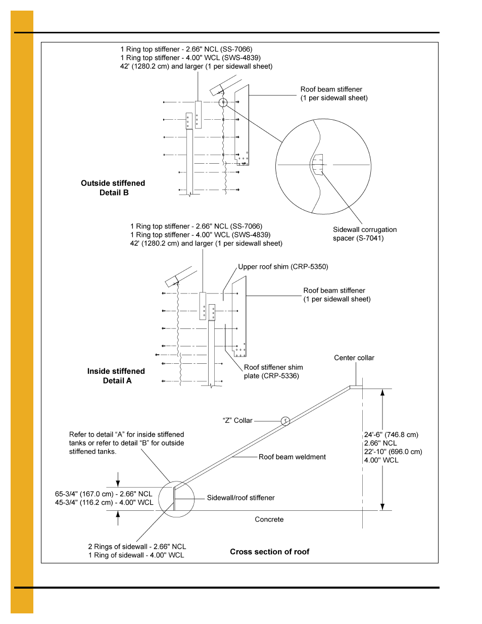 75' roof erection | Grain Systems Tanks PNEG-083 User Manual | Page 12 / 28