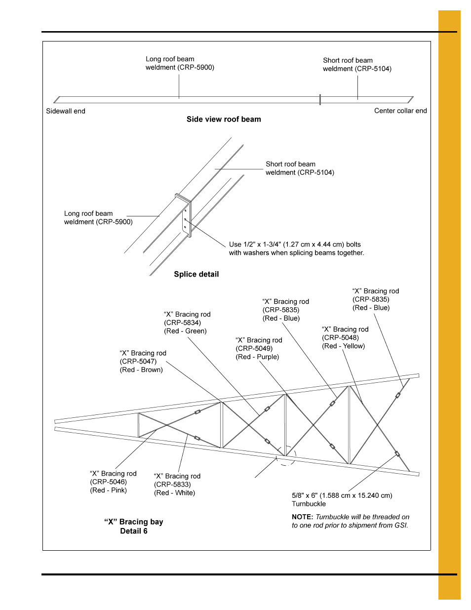 75' roof erection | Grain Systems Tanks PNEG-083 User Manual | Page 15 / 28