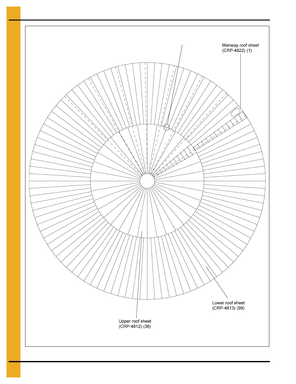 75' roof erection | Grain Systems Tanks PNEG-083 User Manual | Page 18 / 28