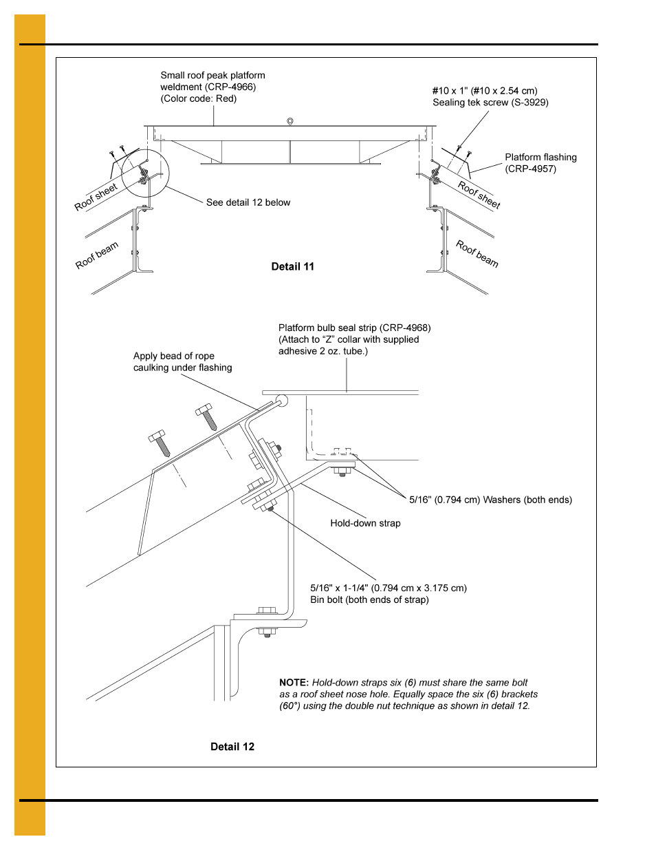 75' roof erection | Grain Systems Tanks PNEG-083 User Manual | Page 20 / 28