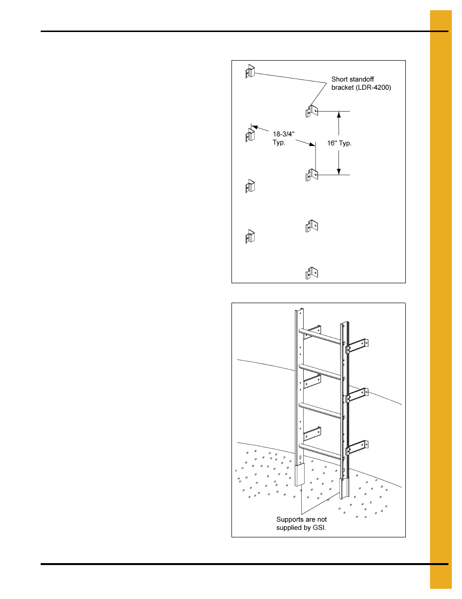 Inside ladder installation | Grain Systems Bin Accessories PNEG-1802 User Manual | Page 17 / 50