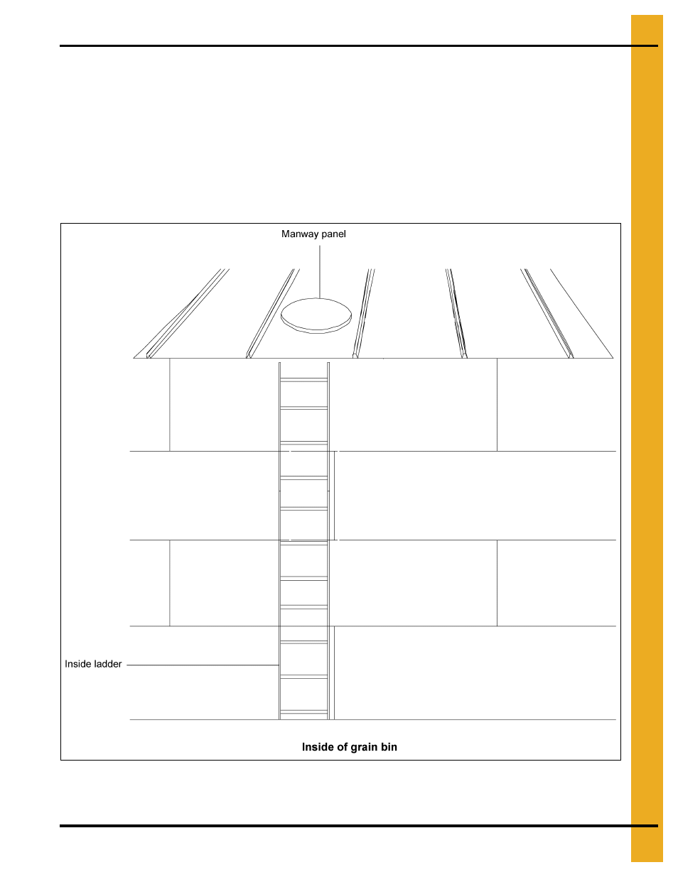 Inside ladder installation (for stir-ator option) | Grain Systems Bin Accessories PNEG-1802 User Manual | Page 21 / 50