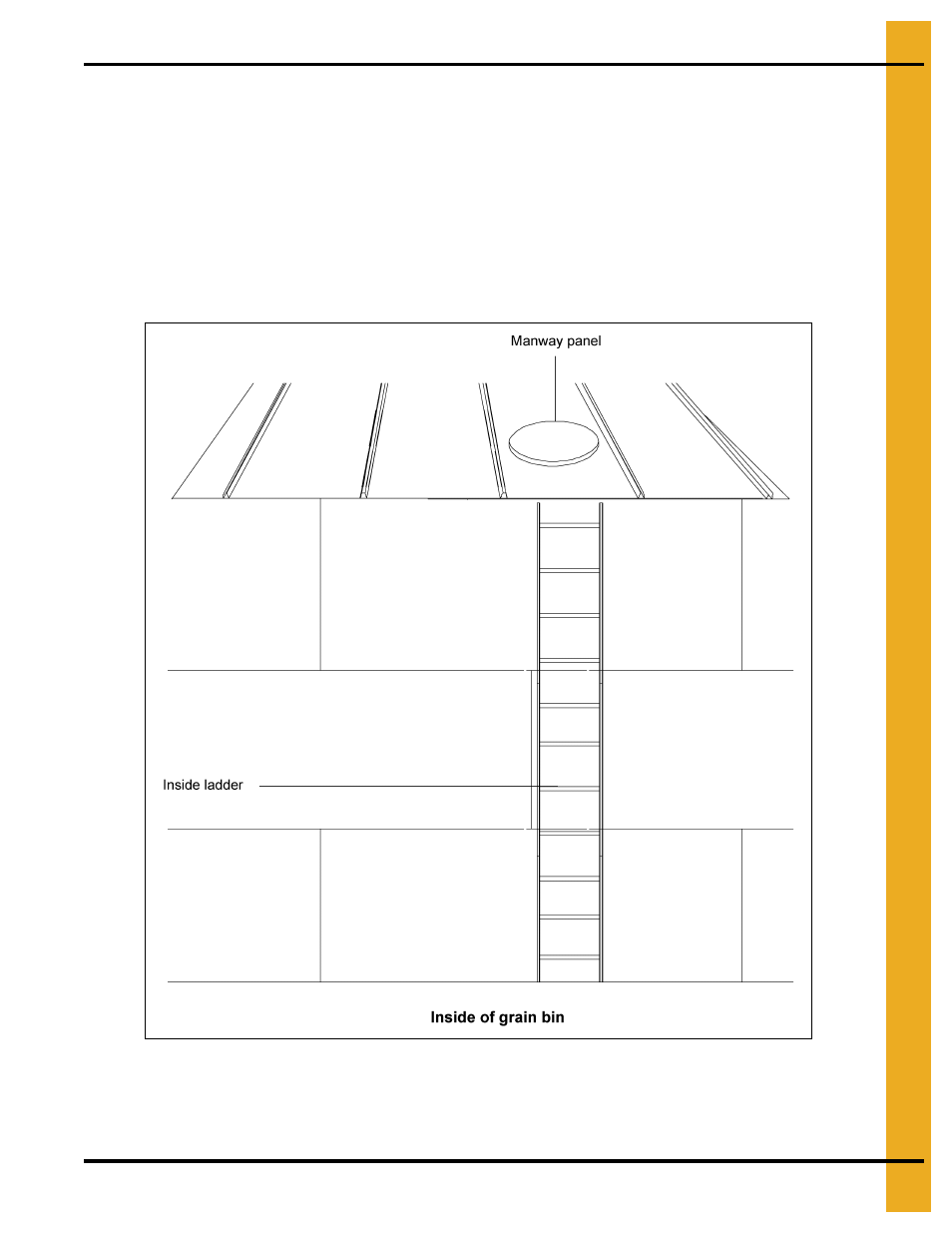 Inside ladder installation (for stir-ator option) | Grain Systems Bin Accessories PNEG-1802 User Manual | Page 33 / 50