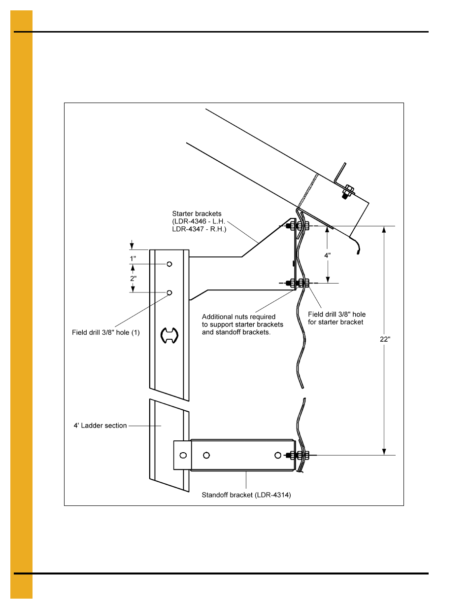 Brackets as shown in | Grain Systems Bin Accessories PNEG-1802 User Manual | Page 46 / 50