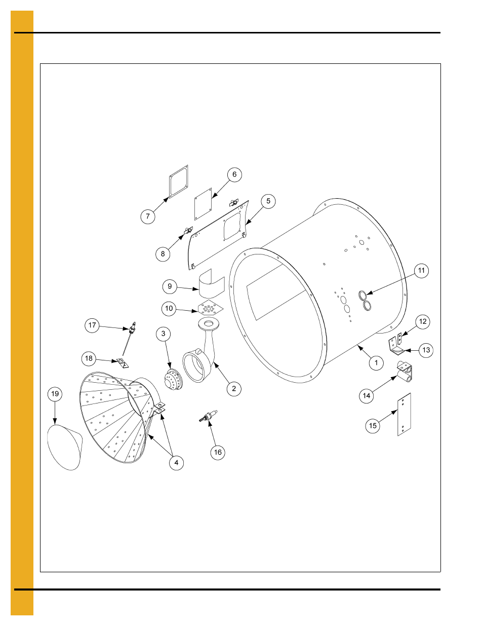 24", 26" and 28" gas heater parts | Grain Systems PNEG-012 User Manual | Page 34 / 46