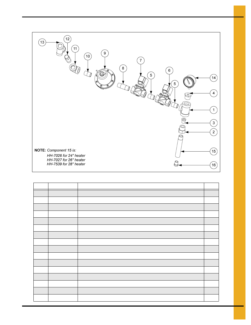 Parts list | Grain Systems PNEG-012 User Manual | Page 41 / 46