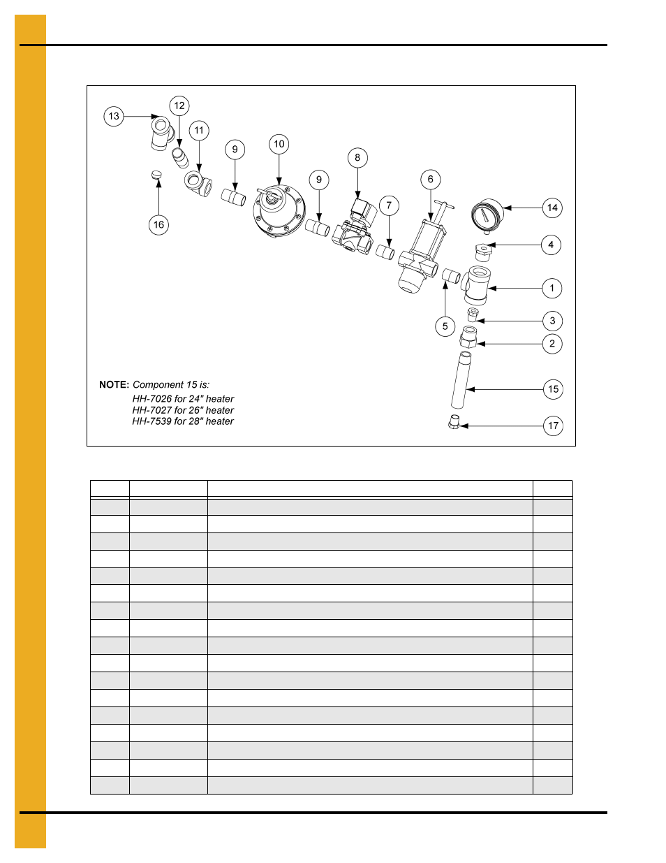 Parts list | Grain Systems PNEG-012 User Manual | Page 42 / 46