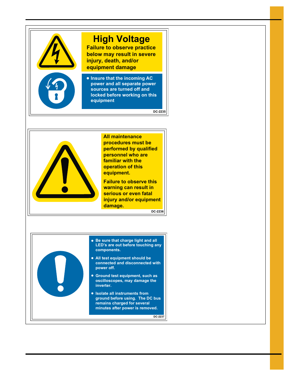 High voltage, Decals | Grain Systems PNEG-1797 User Manual | Page 19 / 86