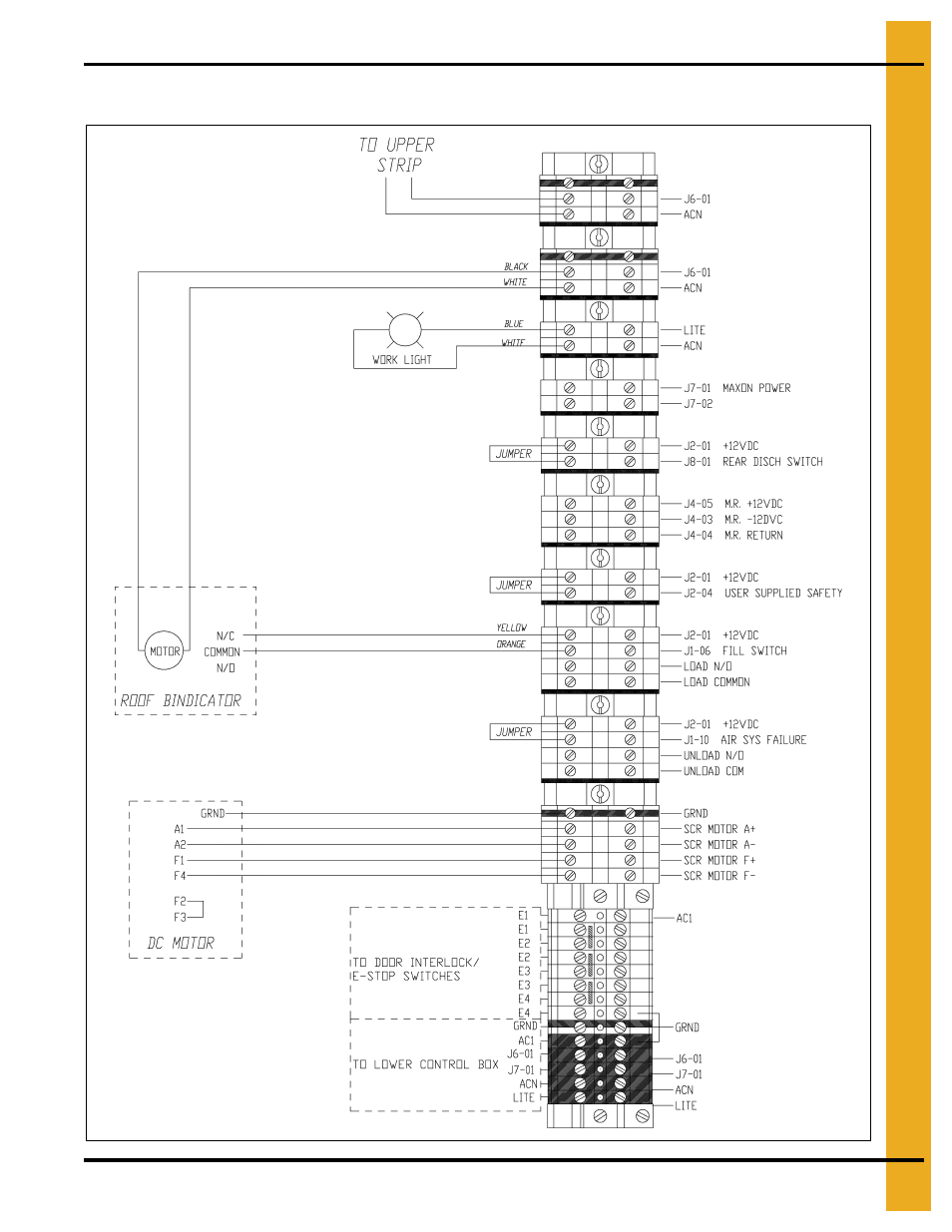 Lower terminal strip field connections | Grain Systems PNEG-1797 User Manual | Page 77 / 86