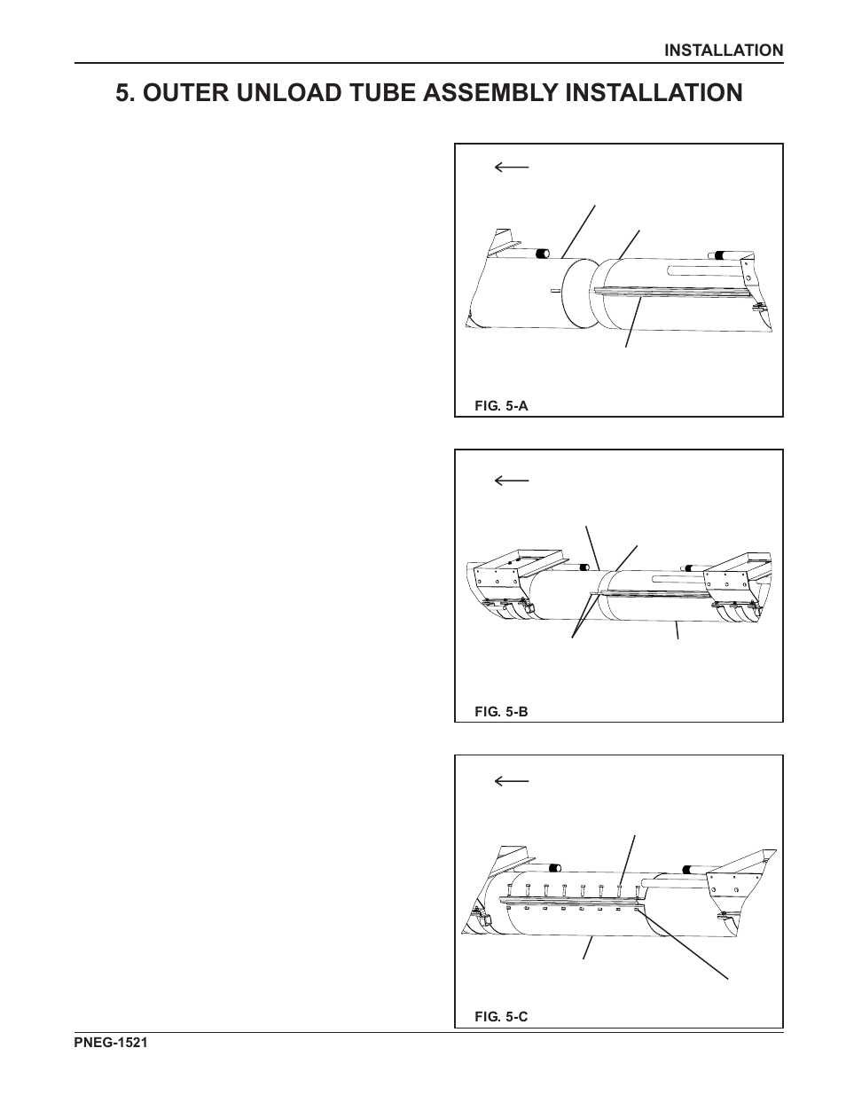 Outer unload tube assembly installation | Grain Systems Unload Augers PNEG-1521 User Manual | Page 17 / 64