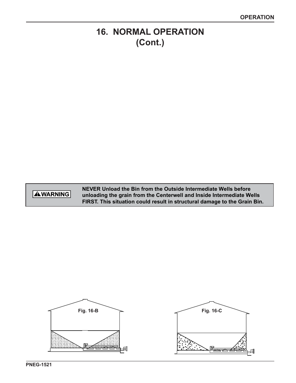 Normal operation (cont.) | Grain Systems Unload Augers PNEG-1521 User Manual | Page 39 / 64