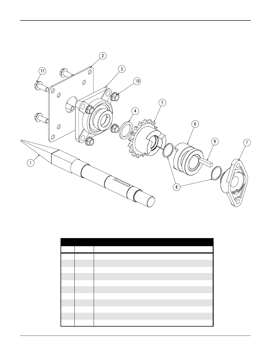 Centerwell shaft assembly parts | Grain Systems Unload Augers PNEG-1521 User Manual | Page 50 / 64