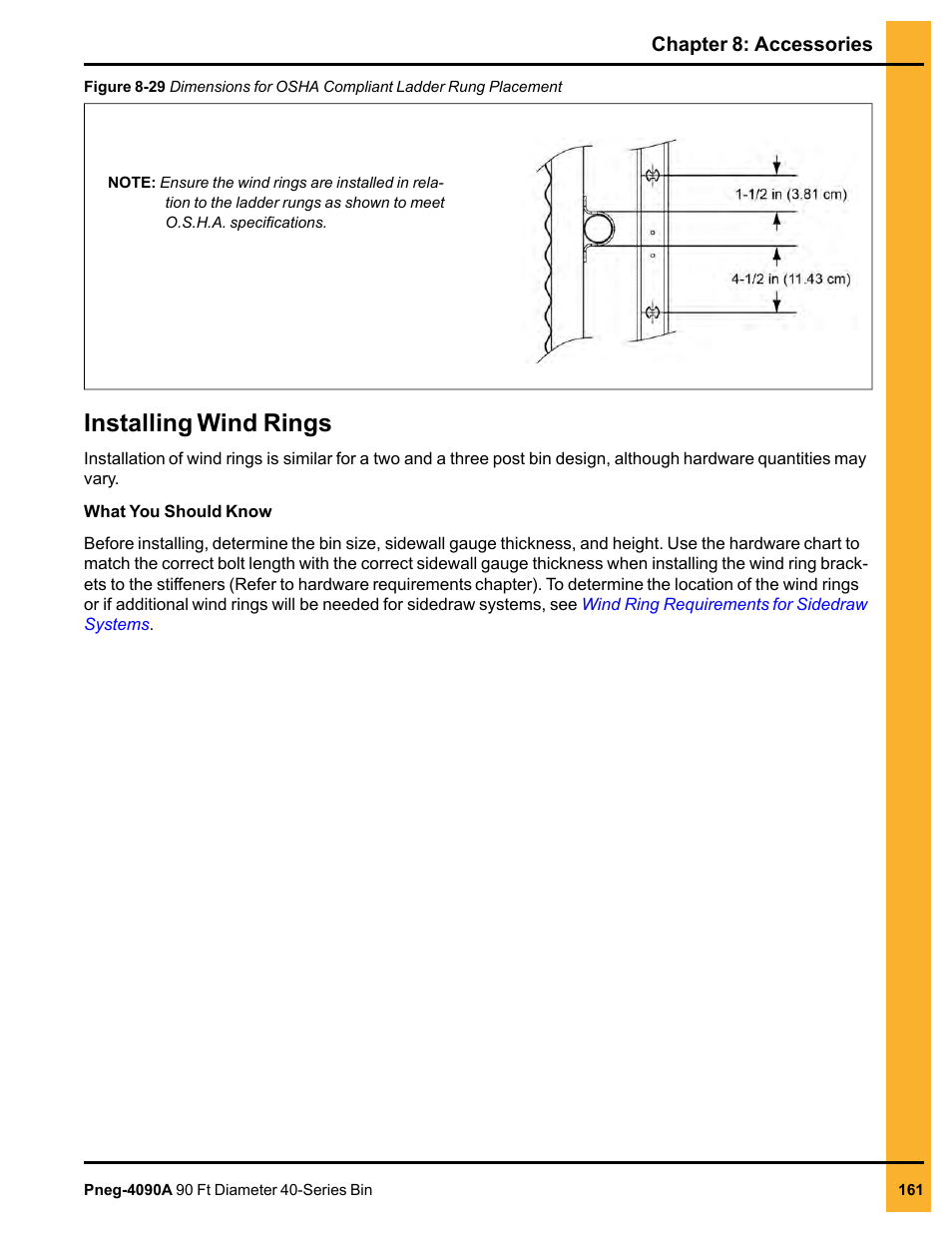 Installing wind rings | Grain Systems Tanks PNEG-4090A User Manual | Page 161 / 166