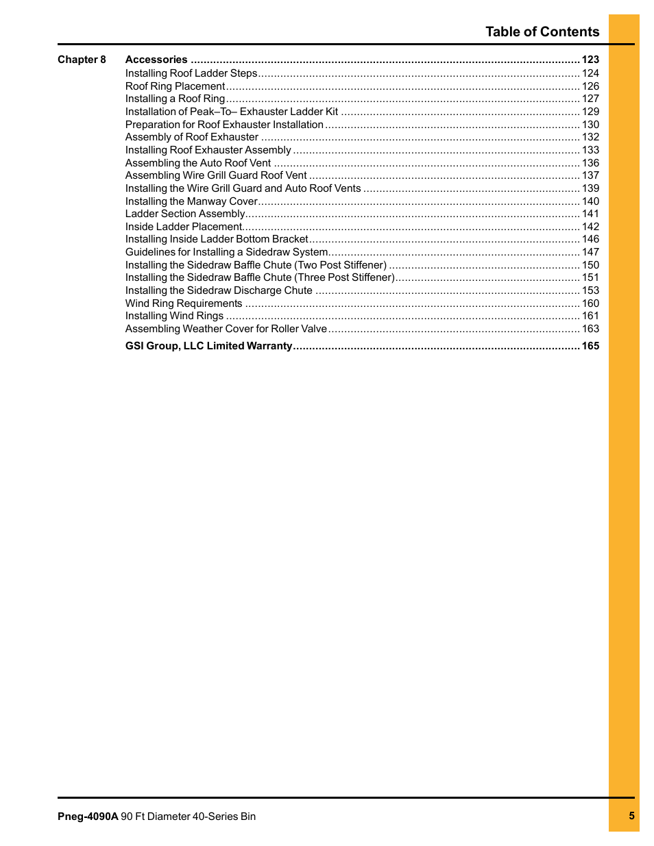 Grain Systems Tanks PNEG-4090A User Manual | Page 5 / 166