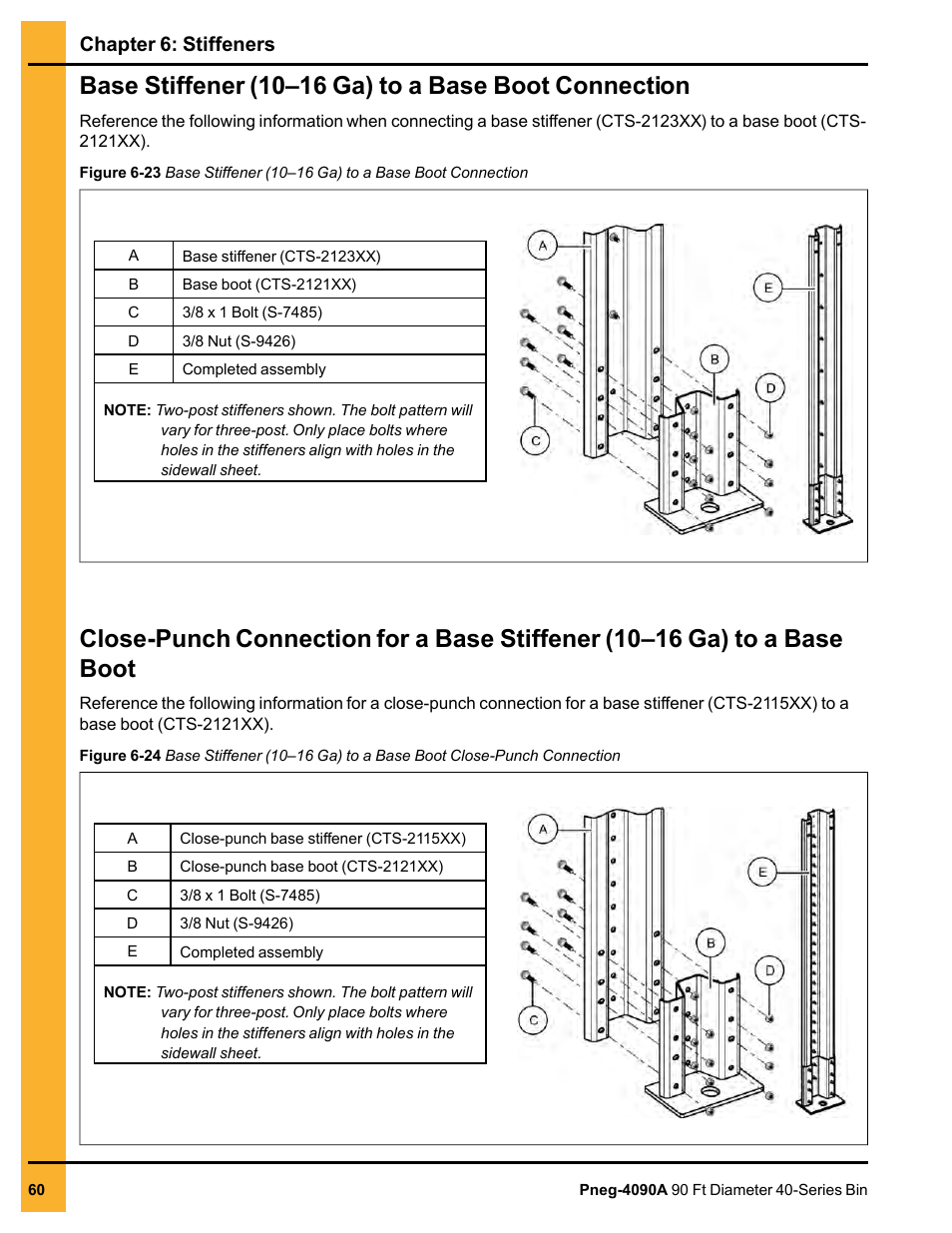 Chapter 6: stiffeners | Grain Systems Tanks PNEG-4090A User Manual | Page 60 / 166