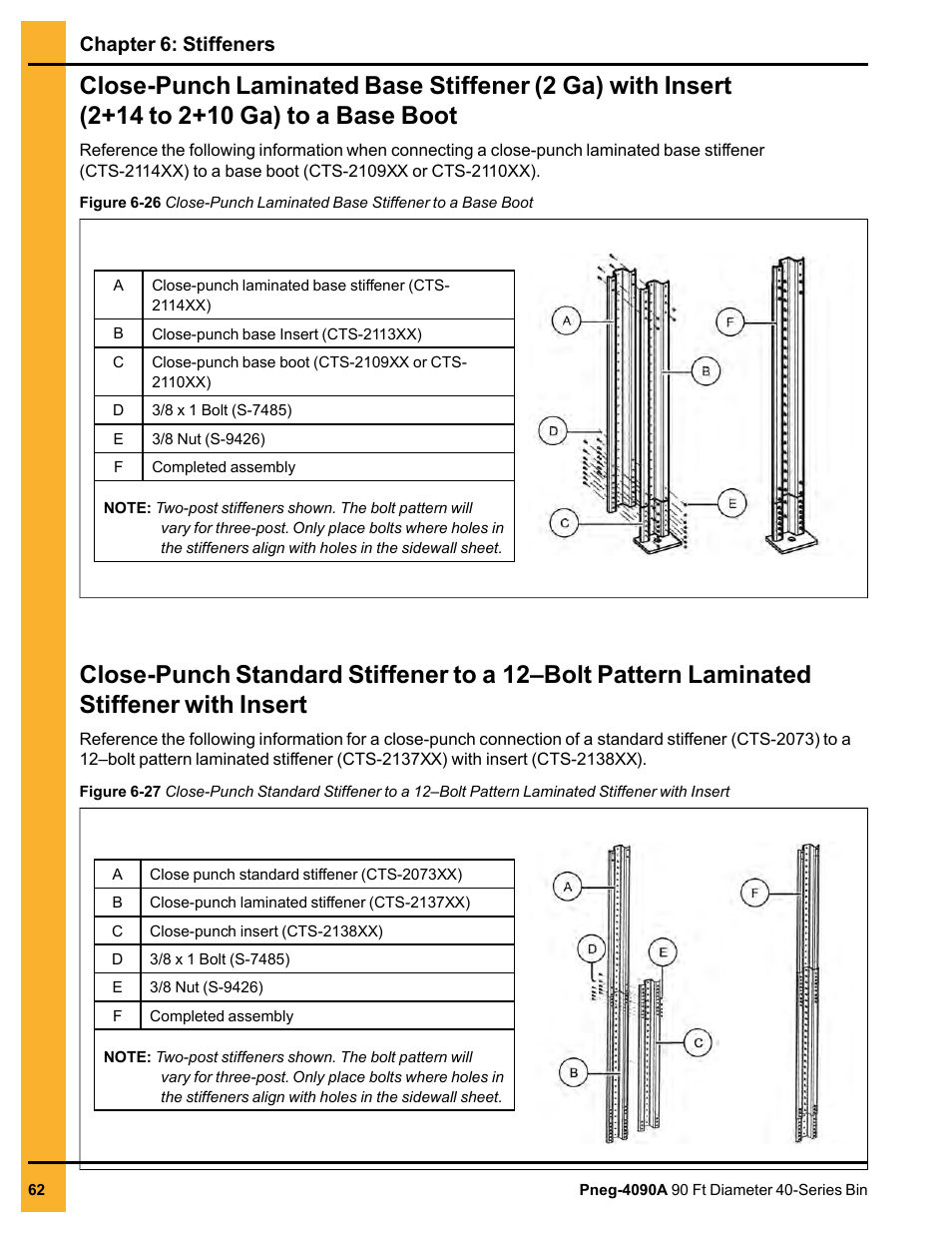 Chapter 6: stiffeners | Grain Systems Tanks PNEG-4090A User Manual | Page 62 / 166