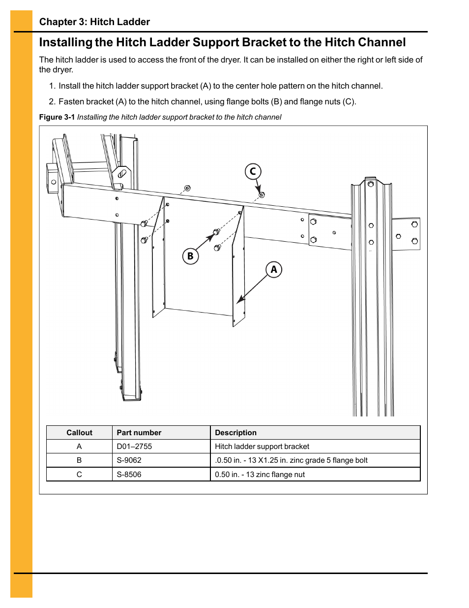 Chapter 3: hitch ladder | Grain Systems PNEG-546 User Manual | Page 16 / 26