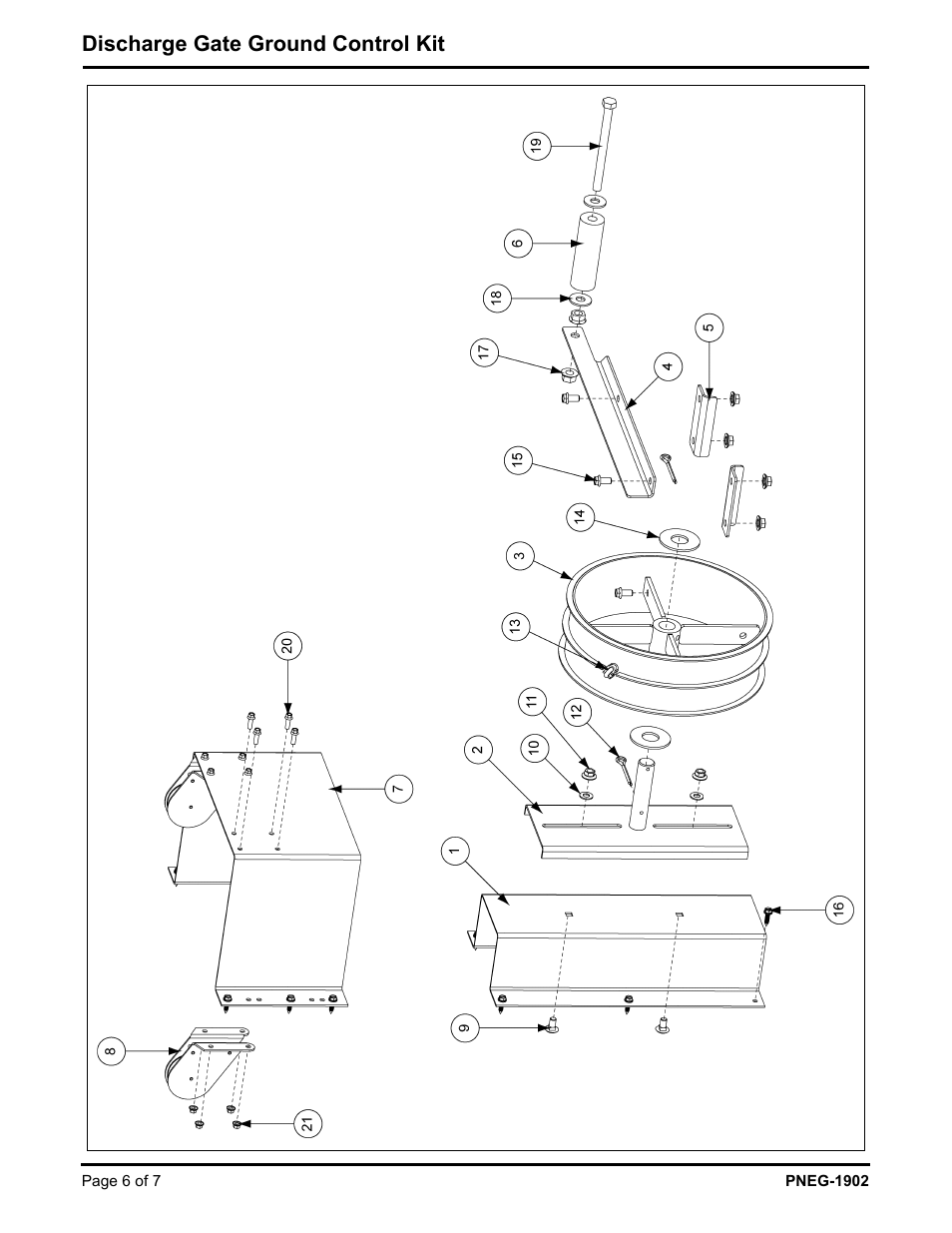 Discharge gate ground control kit | Grain Systems Bucket Elevtors, Conveyors, Series II Sweeps PNEG-1902 User Manual | Page 6 / 7