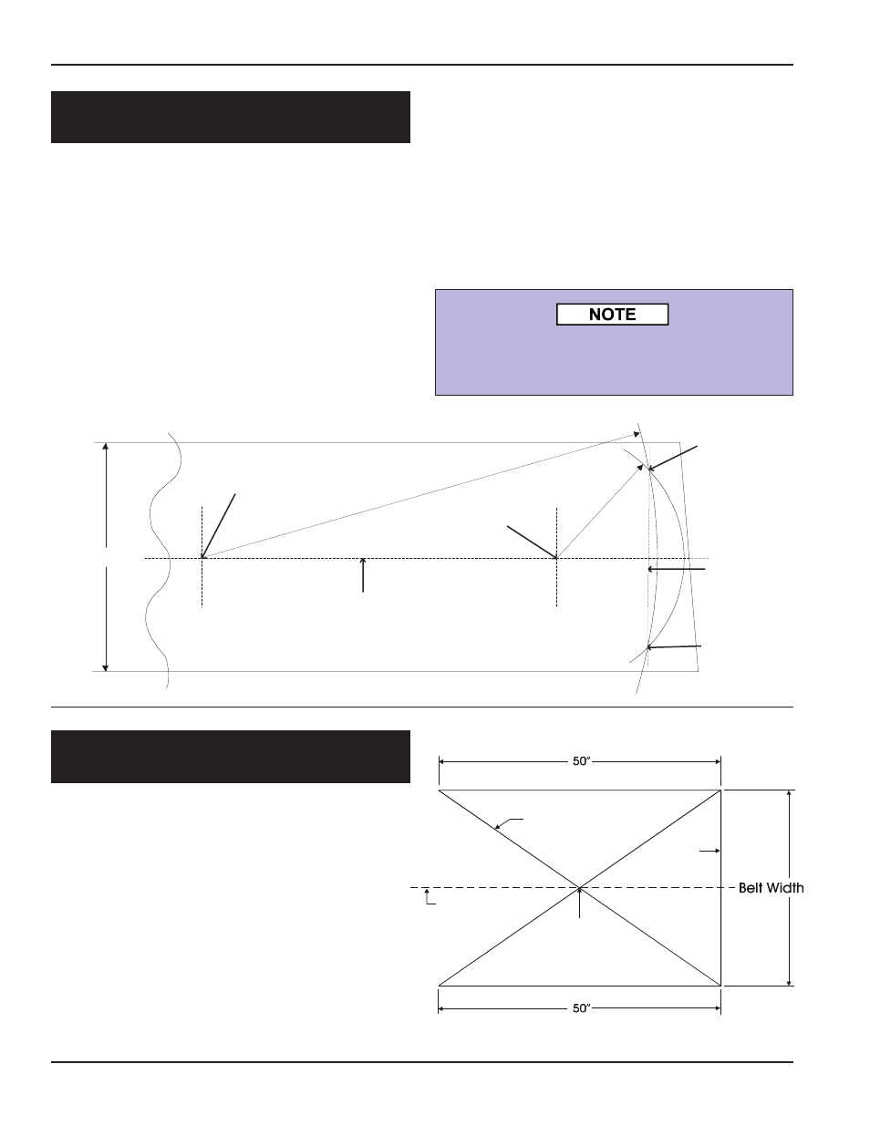 Belting assembly squaring the belt end, Check the squareness of the belt cut | Grain Systems Bucket Elevtors, Conveyors, Series II Sweeps PNEG-1204 User Manual | Page 25 / 59