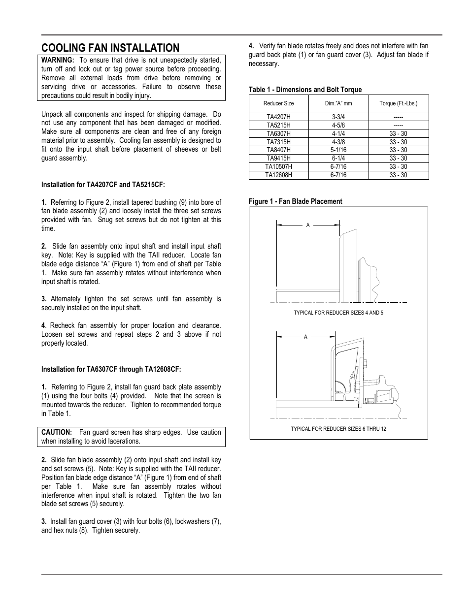 Cooling fan installation | Grain Systems Bucket Elevtors, Conveyors, Series II Sweeps PNEG-1204 User Manual | Page 50 / 59