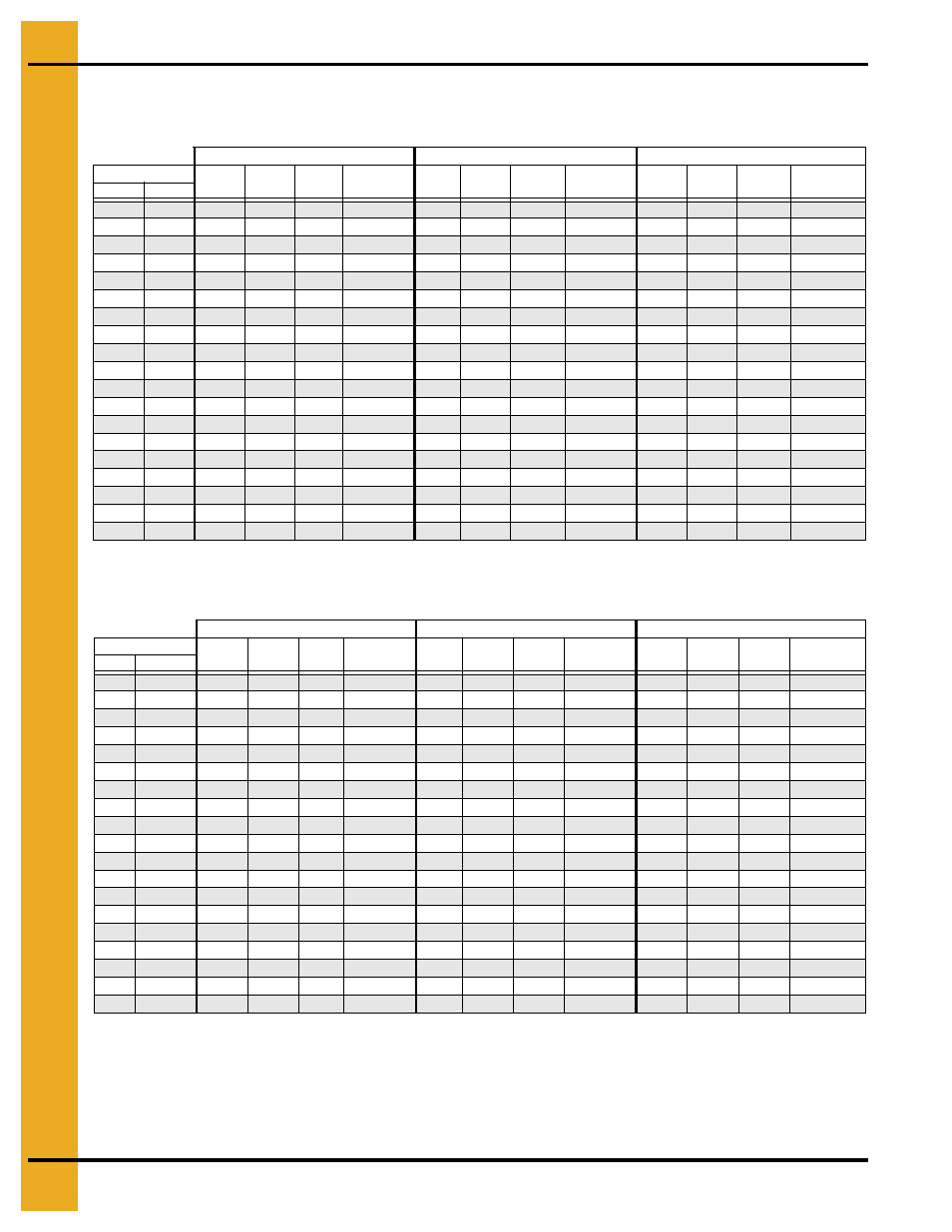 Drying time table…… and 1122, Drying time table | Grain Systems PNEG-1650 User Manual | Page 22 / 92