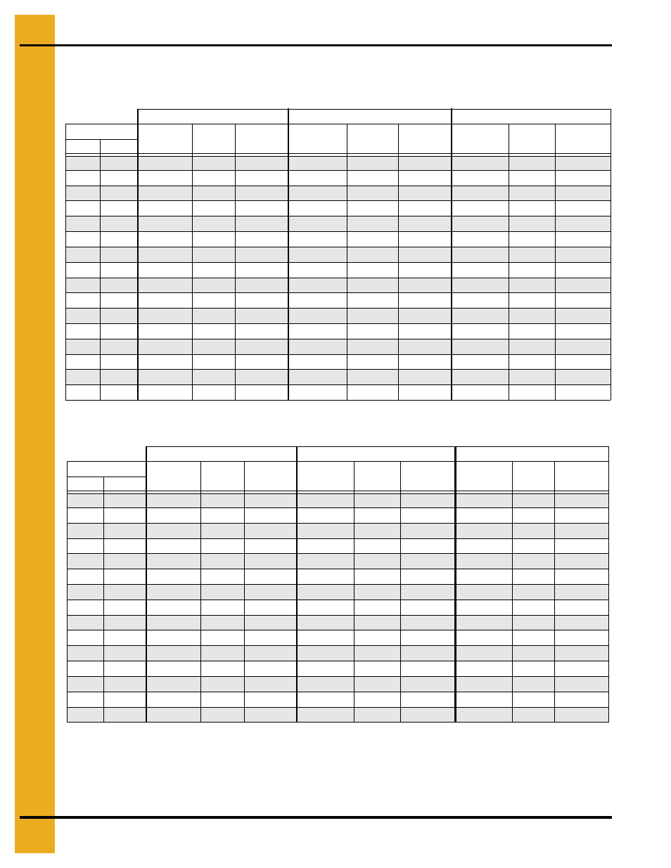 Drying time table…… 2s, Drying time table | Grain Systems PNEG-1650 User Manual | Page 46 / 92