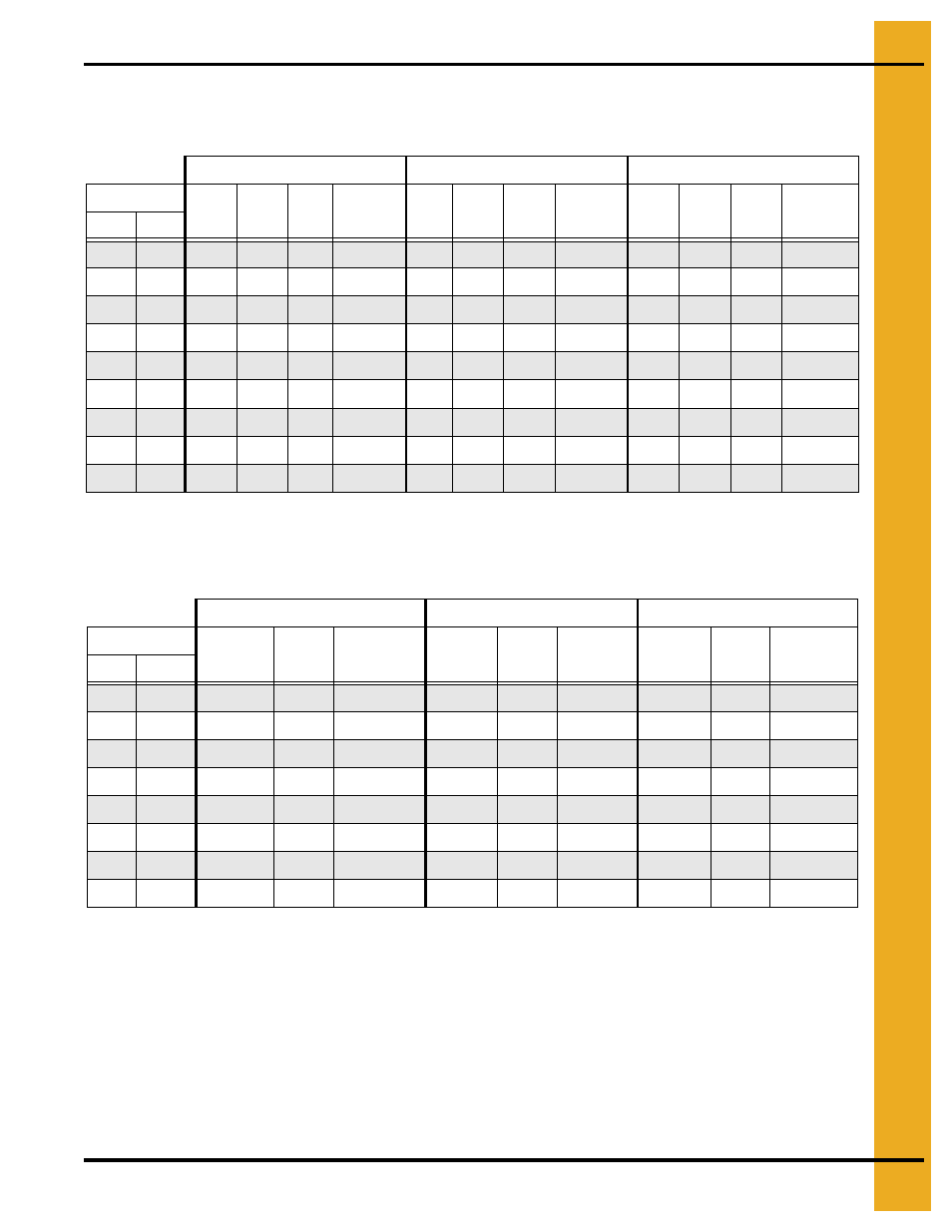 Drying time table…… and 1112 (continued), Drying time table | Grain Systems PNEG-1650 User Manual | Page 9 / 92