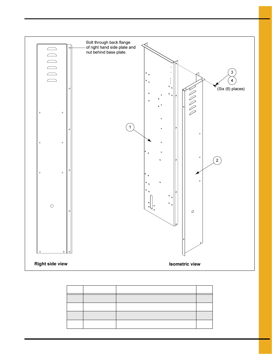 Actuator housing, Parts list | Grain Systems PNEG-1649 User Manual | Page 11 / 50